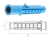 Дюбель распорный 8х80 мм четырехсегментный (30 шт в пласт. конт.) STARFIX