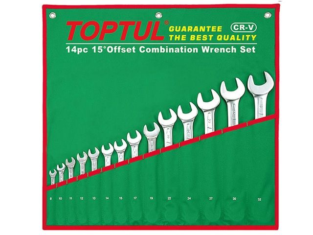 Набор ключей комбинир. 8-32мм 14шт TOPTUL (GAAA1404)