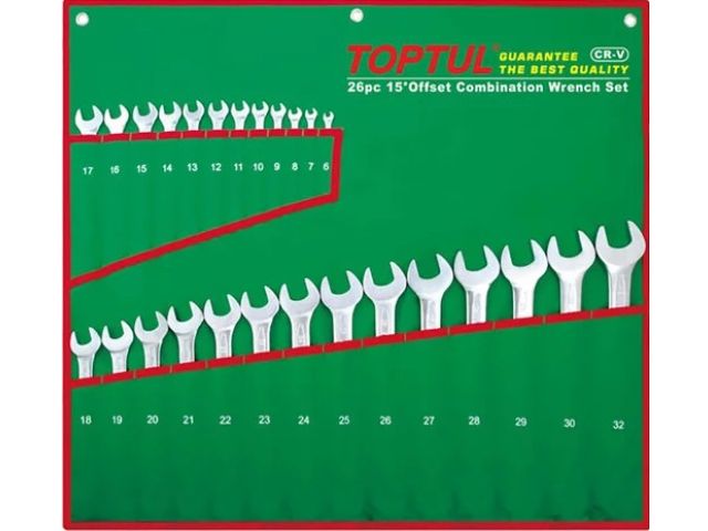 Набор ключей комбинир. 6-32мм 26шт TOPTUL (GAAA2604)