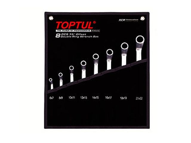 Набор ключей накидн. 6-32мм 12шт (черное полотно) TOPTUL (GPAI1202)