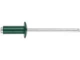 Заклепка вытяжная 4.8х12 мм алюминий/сталь, RAL 6005 (10000 шт в коробе) STARFIX