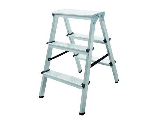 Лестница-стремянка алюм. двухсторонняя 70 см 3 ступ. 2,5кг PRO STARTUL (ST9941-03)