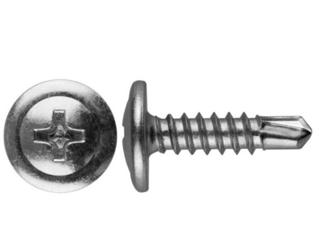 Саморез 4.2х75 мм с прессшайбой, цинк, со сверлом (5 кг) STARFIX