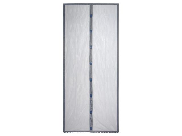 Изображение 2 Сетка-шторка на дверь противомоскитная, с магнитным замком и крепежной лентой, 45х210 см, 2 шт. HELP