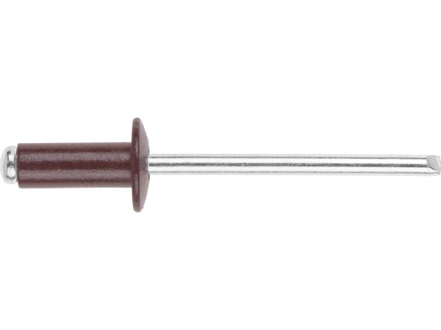 Заклепка вытяжная 4.8х12 мм алюминий/сталь, RAL 3009 (500 шт в карт. уп.) STARFIX