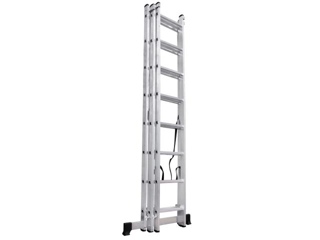 Изображение 3 Лестница алюм. 3-х секц. 201/474/214см 3х8 ступ., 9,9кг PRO STARTUL (ST9944-08)