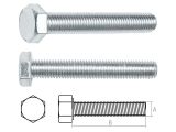 Болт М8х12 мм шестигр., цинк, кл.пр. 5.8, DIN 933 (20 кг) STARFIX