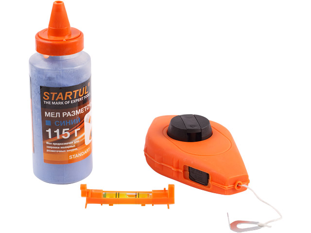 Шнур разметочный 30м с мелом и уровнем STARTUL STANDART (ST1210 ...