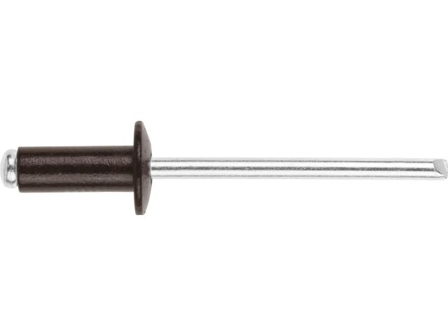 Заклепка вытяжная 4.8х12 мм алюминий/сталь, RAL 8017 (10000 шт в коробе) STARFIX