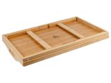 Смотреть изображение 3 Поднос-столик бамбуковый с ручками, прямоугольный, 50,5х30 см, BAMBOO, PERFECTO LINEA