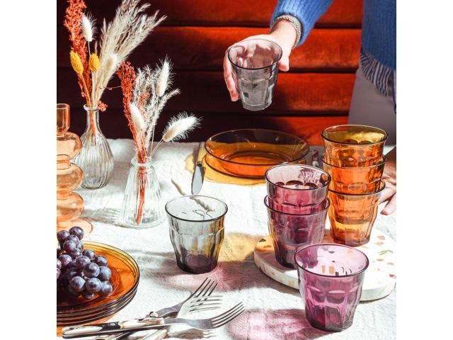 Изображение 3 Набор стаканов, 4 шт., 250 мл, серия Picardie Plum, DURALEX (Франция)