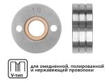 Ролик подающий ф 30/10 мм, шир. 12 мм, проволока ф 0,8-1,0 мм (V-тип)