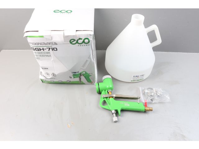 Изображение 3 Краскораспылитель ECO SGH-710 (HP, сопло ф 4, 6, 8 мм, верх. бак 5000 мл) уцененный (0003343844)
