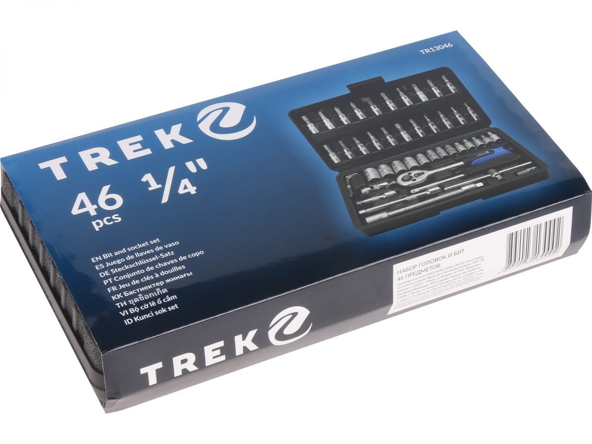 Набор головок и бит 46пр. TREK - Садовая техника и инструменты
