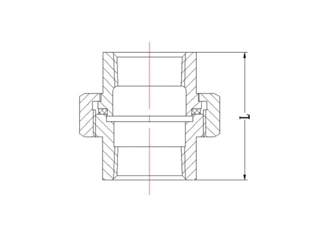 Американка под конус 1&quot; вн.-вн. чугун оцинк., AV Engineering