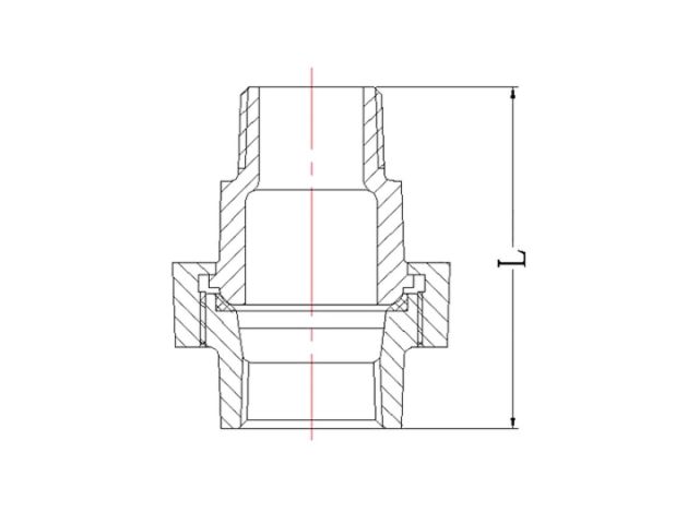 Американка под конус 1&quot; вн.-нар. чугун оцинк., AV Engineering