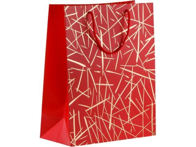 Изображение 2 Пакет подарочный с ручками, 32х26х12 см., красный, серия Emma, PERFECTO LINEA