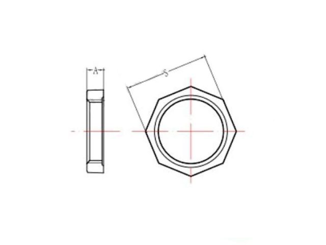 Контргайка 2&quot; чугун оцинк., AV Engineering