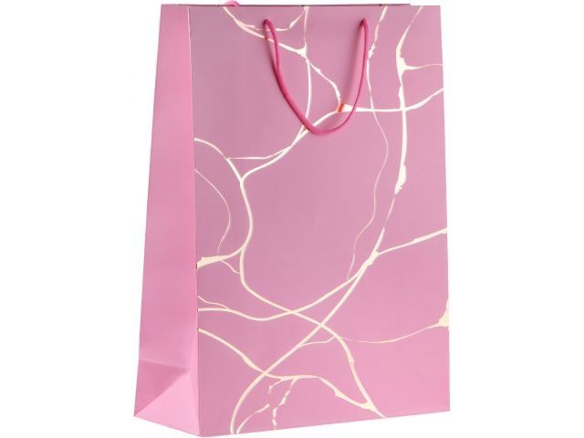 Изображение 2 Пакет подарочный с ручками, 42х31х12 см., розовый, серия Amelia, PERFECTO LINEA