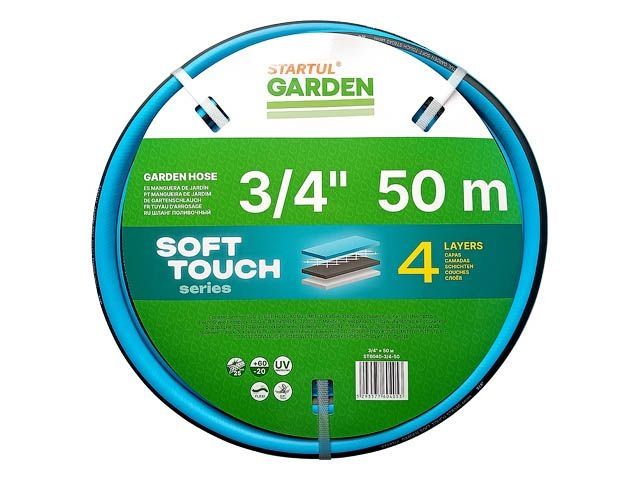 Шланг поливочный 3/4&quot; 50м STARTUL GARDEN SOFT TOUCH (ST6040-3/4-50)