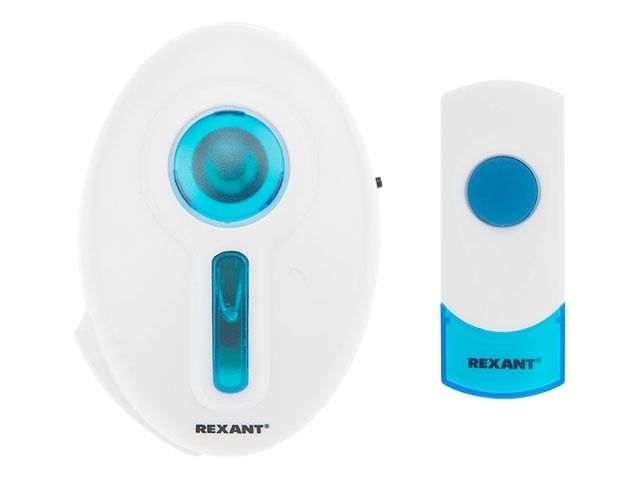 Звонок дверной беспроводной 220 В кнопка IP44 RX-6 REXANT