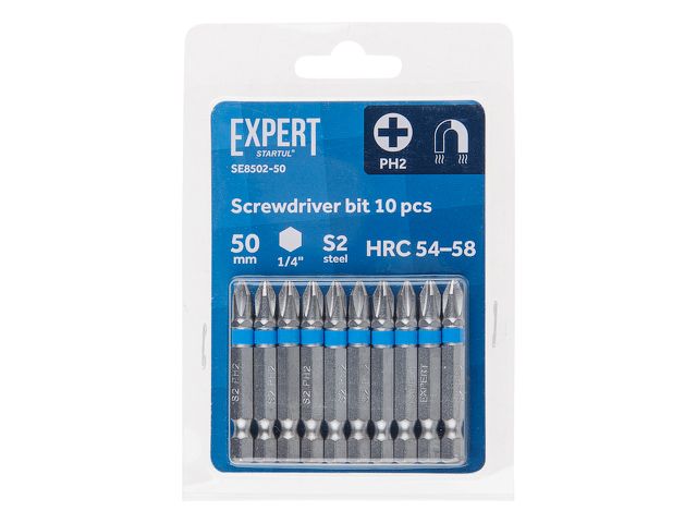 Насадка крестообразная PH2 50мм 10шт EXPERT STARTUL (SE8502-50 ...