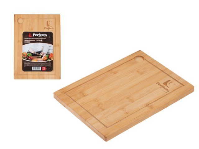 Изображение 2 Доска разделочная из бамбука, прямоугольная, 28х20 см, BAMBOO, PERFECTO LINEA