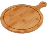 Смотреть изображение 2 Поднос бамбуковый с ручкой, круглый, 34х25.5 см, BAMBOO, PERFECTO LINEA