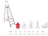 Лестница-стремянка алюм. проф. 169 см 8 ступ. 6,4 кг NV3110 Новая Высота