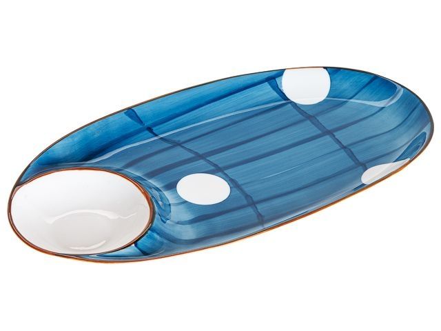 Изображение 2 Блюдо керамическое, 33х17.5х2.8 см, серия BLUE MARINE, PERFECTO LINEA