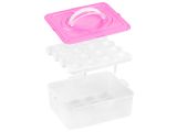 Смотреть изображение 3 Контейнер для хранения яиц, 32 ячейки, розовый, PERFECTO LINEA