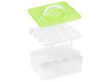 Смотреть изображение 3 Контейнер для хранения яиц, 32 ячейки, зеленый, PERFECTO LINEA