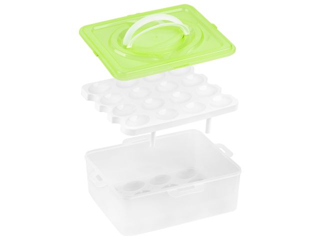 Изображение 3 Контейнер для хранения яиц, 32 ячейки, зеленый, PERFECTO LINEA