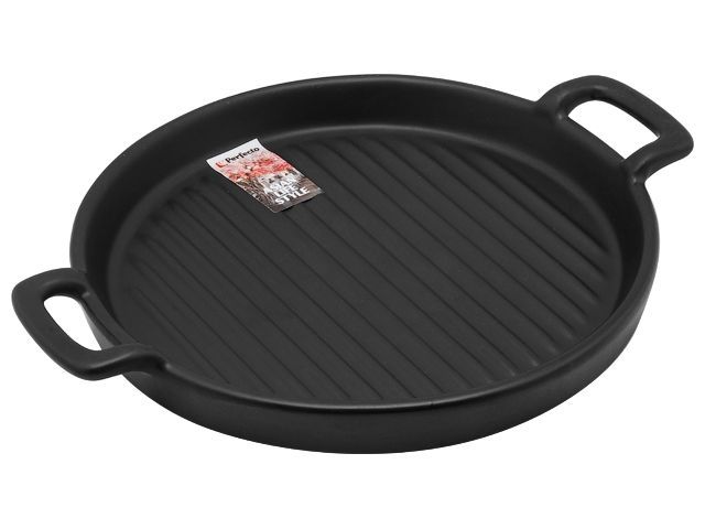 Изображение 2 Тарелка-блюдо керамическая, 23.5х18.5х2.5 см, серия ASIAN, черная, PERFECTO LINEA