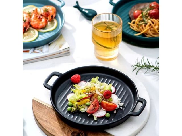 Изображение 3 Тарелка-блюдо керамическая, 23.5х18.5х2.5 см, серия ASIAN, черная, PERFECTO LINEA