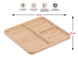 Смотреть изображение 1 Менажница бамбуковая 22х22 см, BAMBOO, PERFECTO LINEA