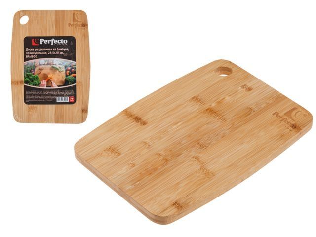 Изображение 2 Доска разделочная из бамбука, прямоугольная, 28.5х20 см, BAMBOO, PERFECTO LINEA