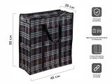 Сумка хозяйственная на молнии, в клетку, 45х50х20 см, PERFECTO LINEA