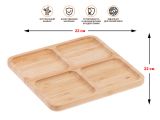 Смотреть изображение 1 Менажница бамбуковая, 22х22 см, BAMBOO, PERFECTO LINEA