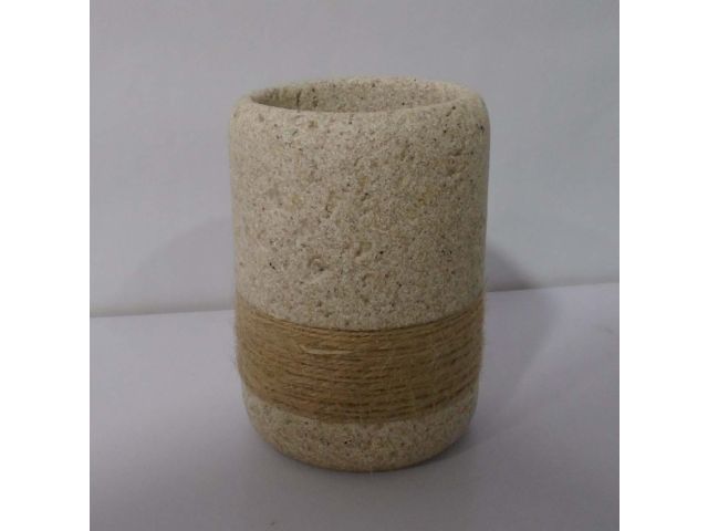 Изображение 1 Стакан для зубных щеток SANDSCAPE, бежевый, PERFECTO LINEA