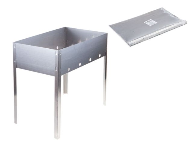 Изображение 1 Мангал сборный "Эконом" в плёнке (400х250х400х0,4толщ), PERFECTO LINEA