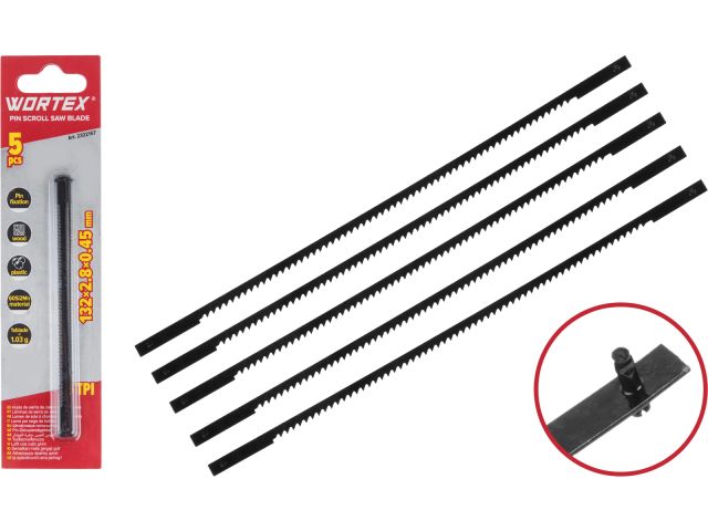 Изображение 1 Набор штифтовых полотен 5 шт. WORTEX для ESS 1250