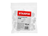 Смотреть изображение 2 Серьга для кабеля 6 мм белая (100 шт в пакете) STARFIX