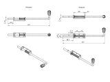Смотреть изображение 2 Задвижка дверная  ЗД-14, белый цинк STARFIX