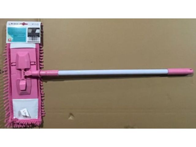 Изображение 1 Швабра для пола с насадкой из шенилла, малиновая, PERFECTO LINEA