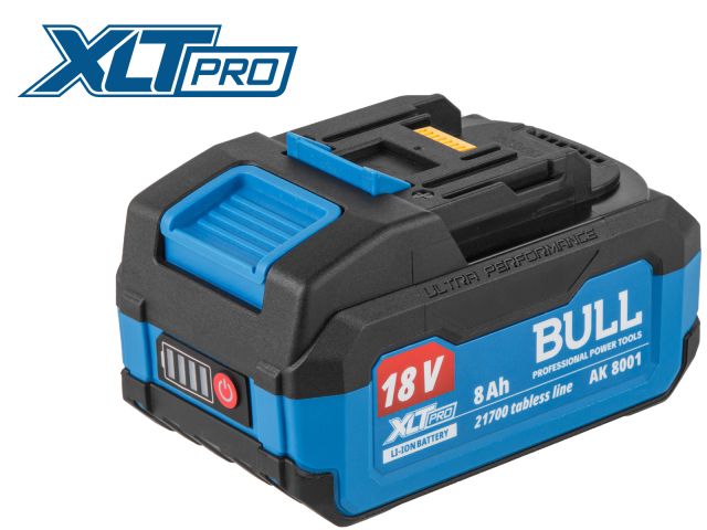 Изображение 1 Аккумулятор BULL AK 8001 18.0 В, 21700 TABLESS, 8.0 А/ч, Li-Ion XLTpro