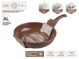 Сковорода ф 22х5.3 см, алюм., антиприг. покр., серия Cook&amp;Fun, какао, PERFECTO LINEA