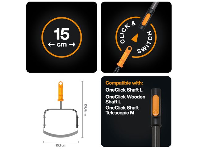Изображение 3 Насадка-тяпка для прополки OneClick FISKARS