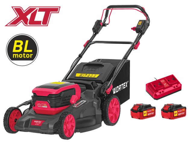 Изображение 1 Газонокосилка аккум. WORTEX CLM 4536-4 в кор. XLT SET БЕСЩЁТ.ДВИГ., САМОХОД., 36В, 2х4Ач акб