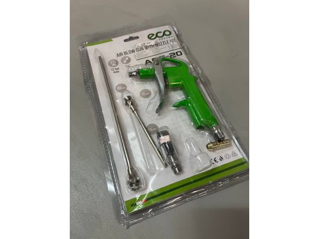Пистолет продувочный c комплектом сопел ECO ABG-20 уцененный (0048592908)